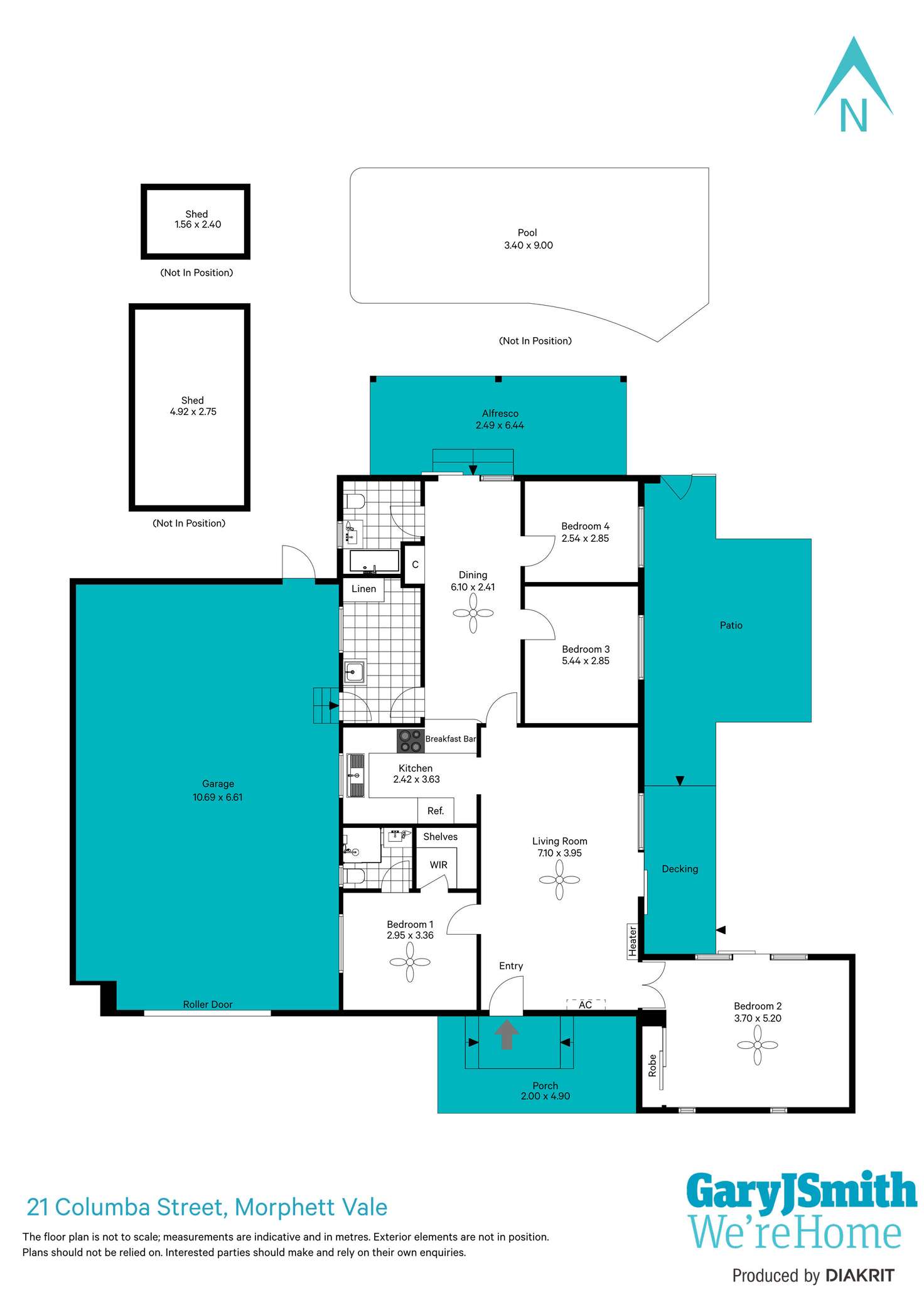 Floorplan of Homely house listing, 21 Columba Street, Morphett Vale SA 5162