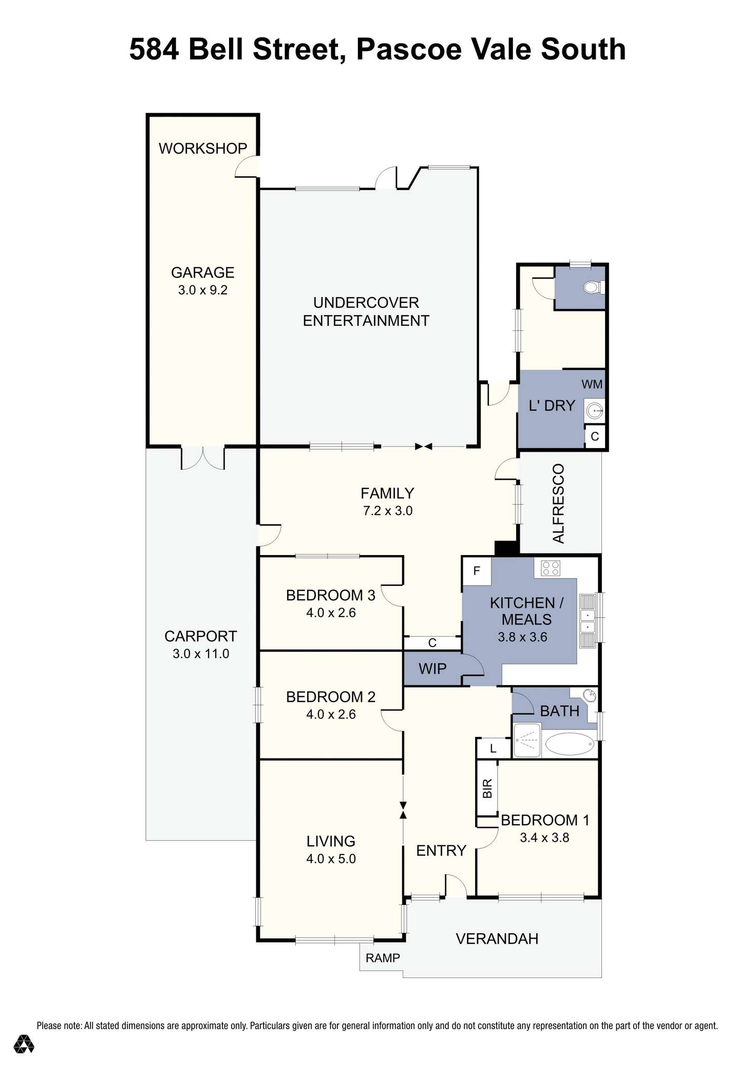 Floorplan of Homely house listing, 584 Bell Street, Pascoe Vale South VIC 3044