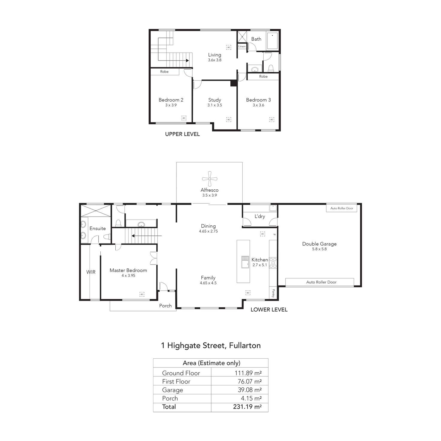 Floorplan of Homely house listing, 1/1 Highgate Street, Fullarton SA 5063