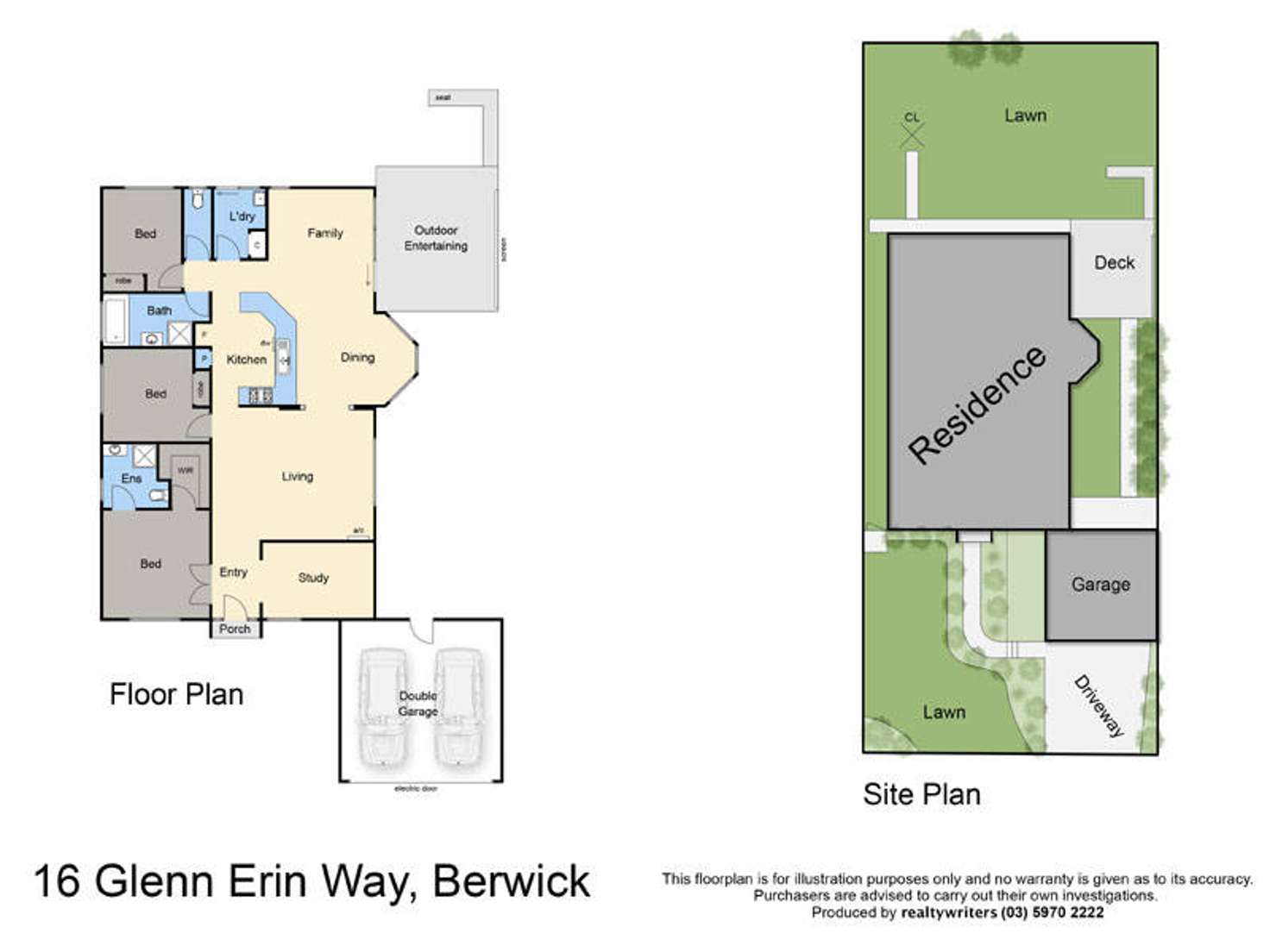 Floorplan of Homely house listing, 16 Glenn Erin Way, Berwick VIC 3806