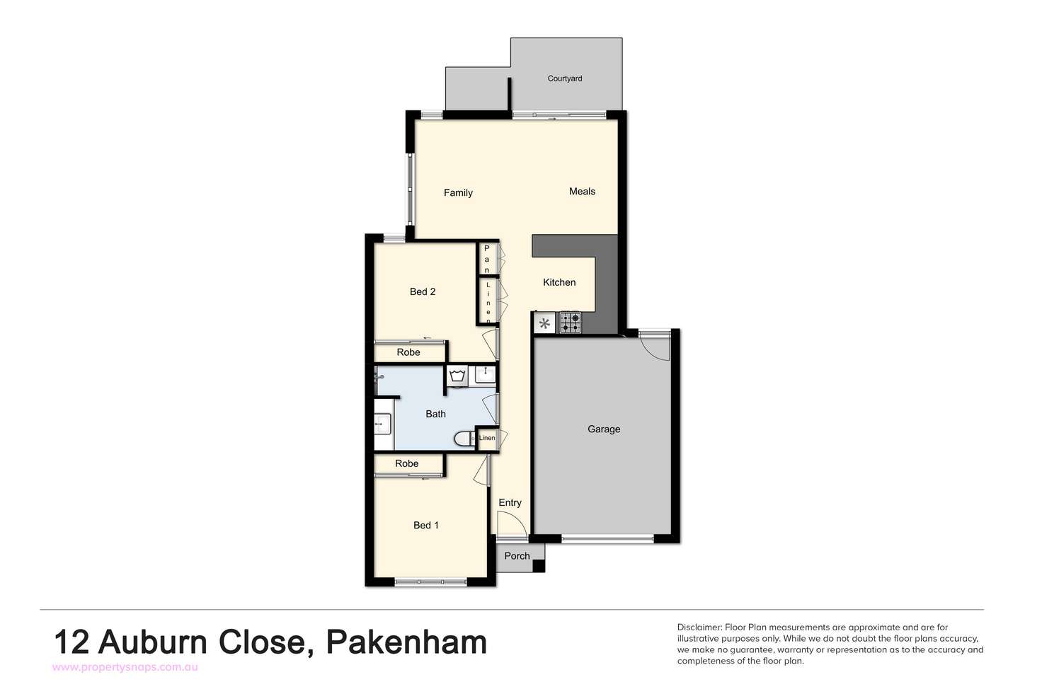 Floorplan of Homely unit listing, 12 Auburn Close, Pakenham VIC 3810