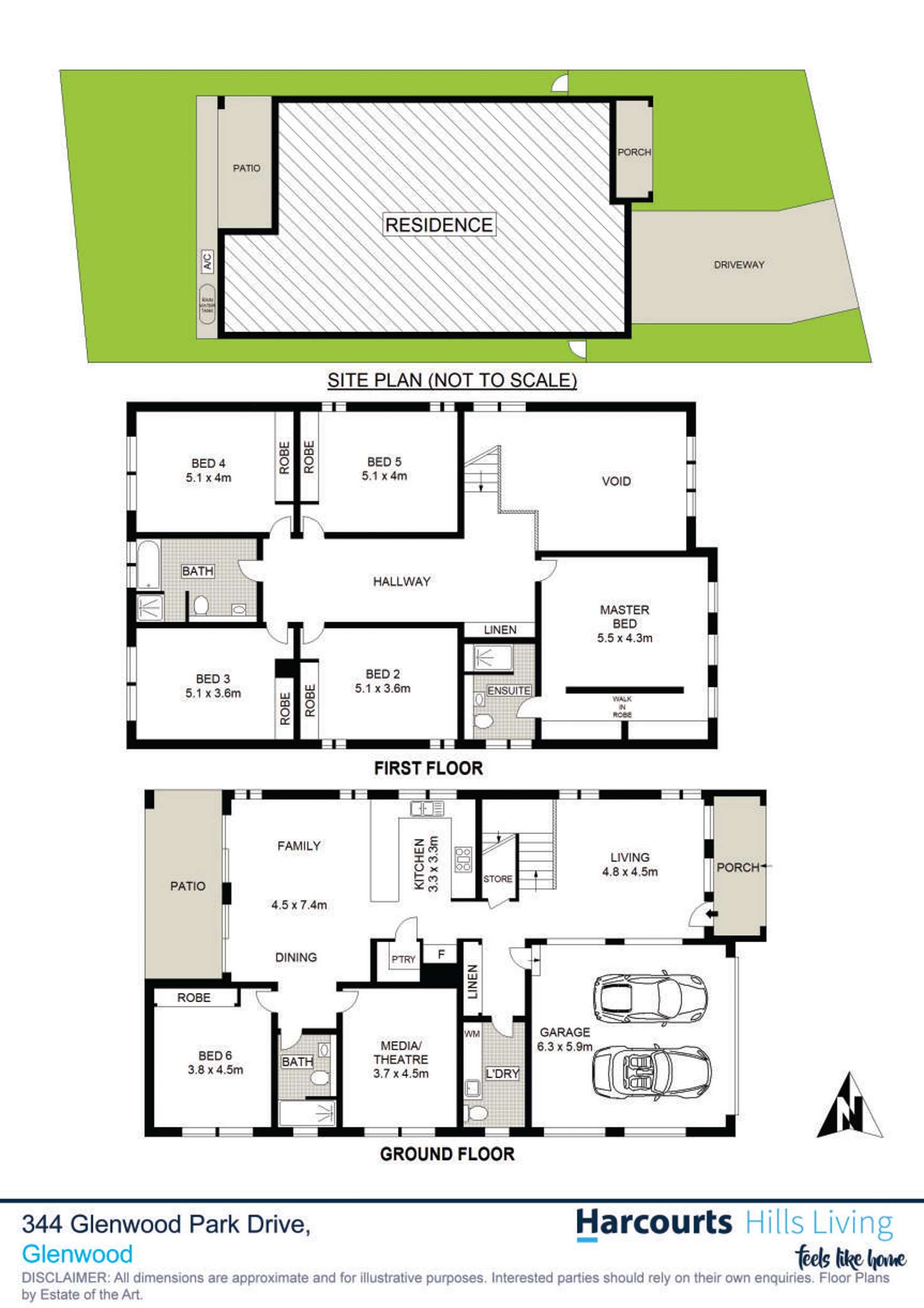 Floorplan of Homely house listing, 344 Glenwood Park Drive, Glenwood NSW 2768