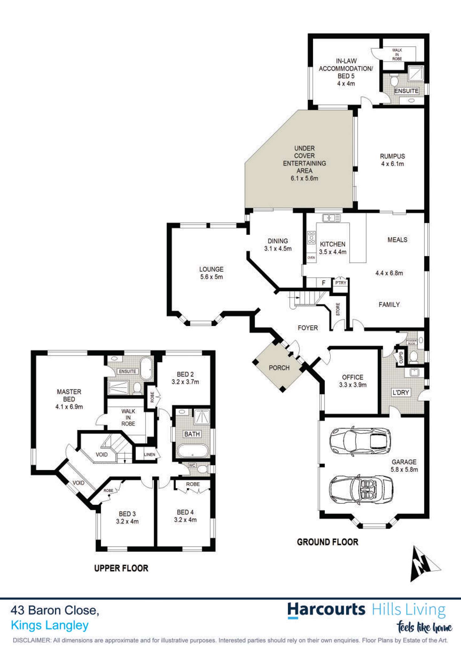 Floorplan of Homely house listing, 43 Baron Close, Kings Langley NSW 2147