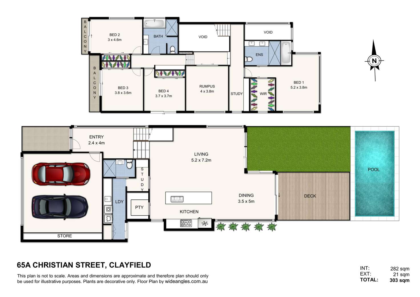 Floorplan of Homely house listing, 65A Christian Street, Clayfield QLD 4011