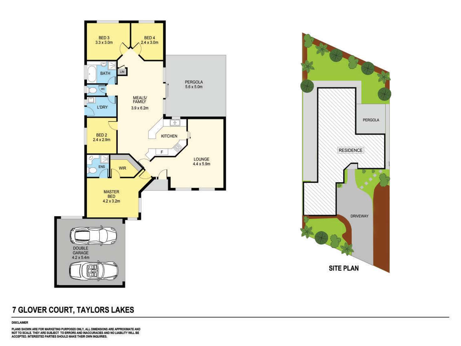 Floorplan of Homely house listing, 7 Glover Court, Taylors Lakes VIC 3038