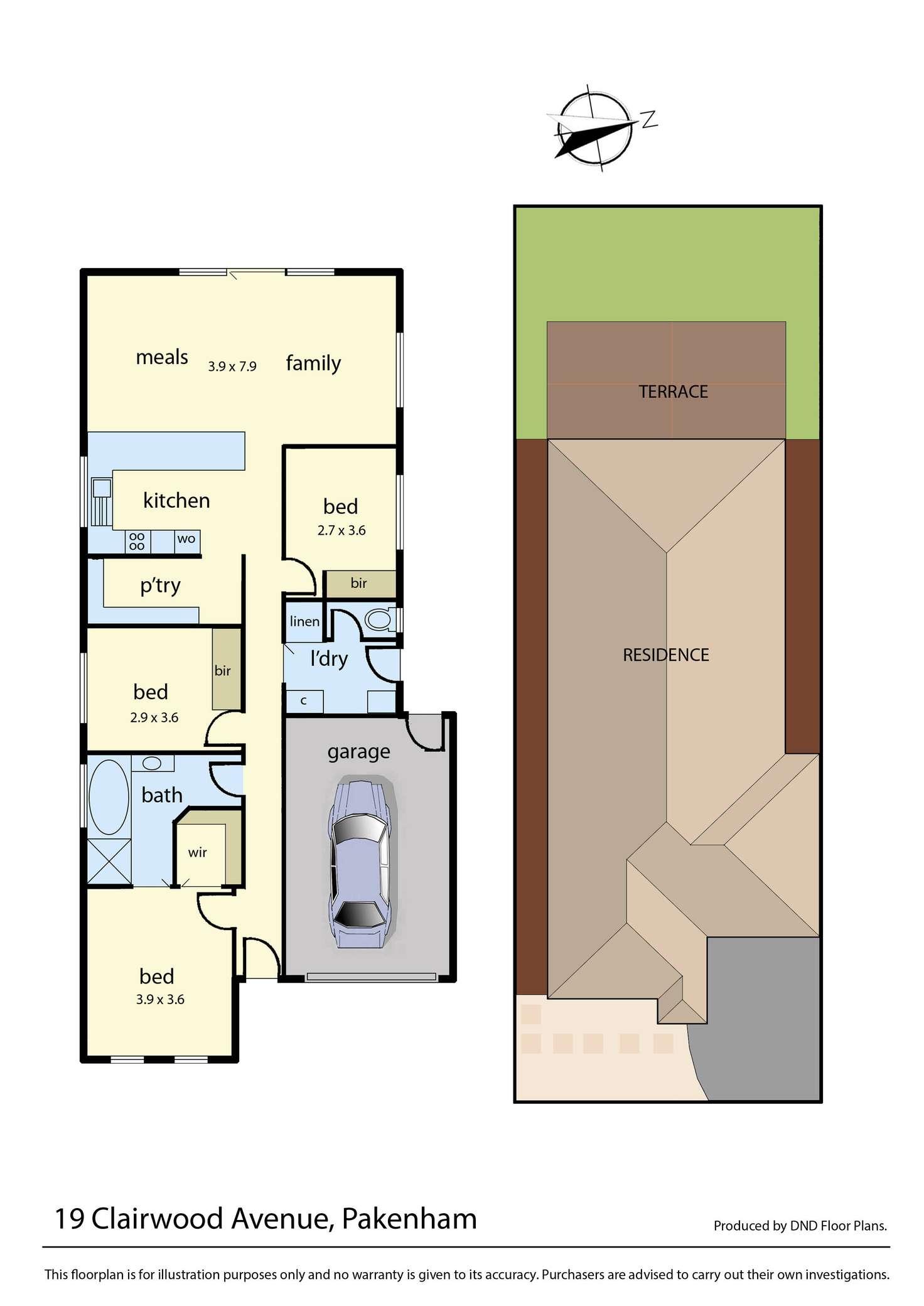 Floorplan of Homely house listing, 19 Clairwood Avenue, Pakenham VIC 3810