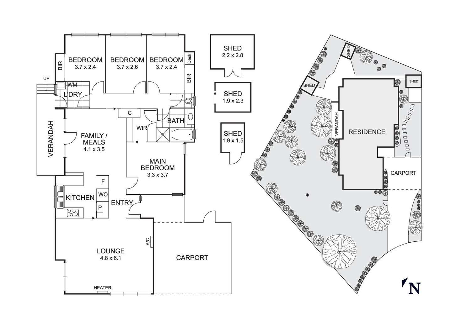 Floorplan of Homely house listing, 4 Carisbrook Crt, Doncaster East VIC 3109