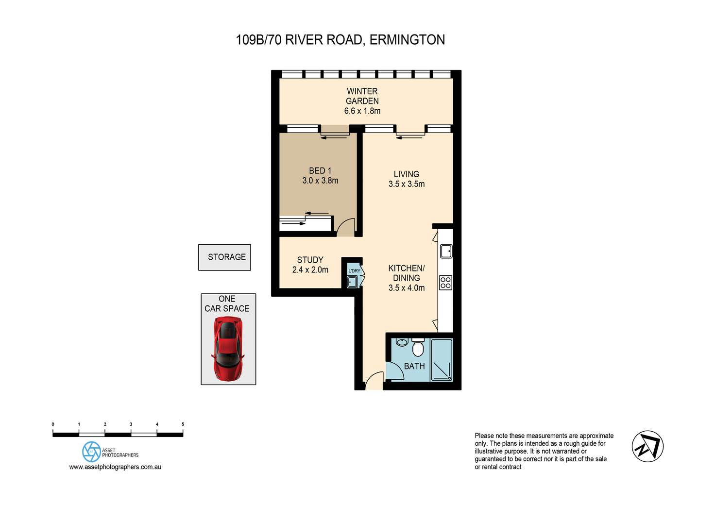 Floorplan of Homely apartment listing, 109B/64-72 River Road, Ermington NSW 2115