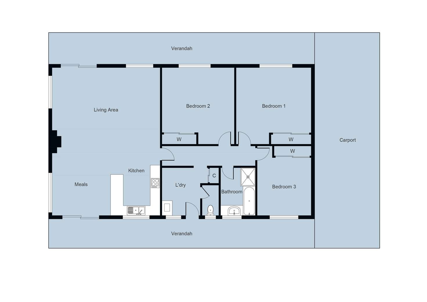 Floorplan of Homely house listing, 12 Military Bypass Road, Armstrong VIC 3377