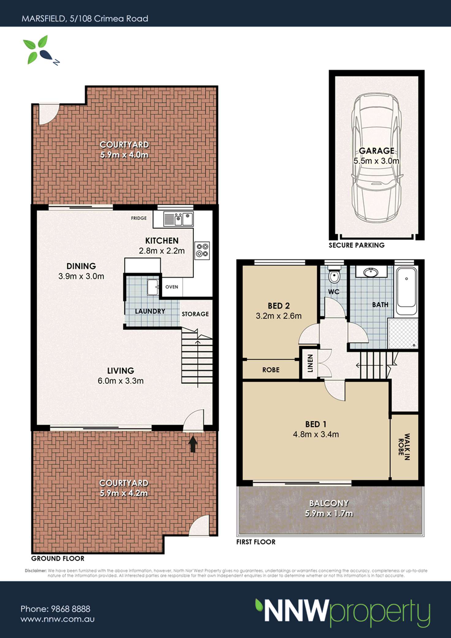 Floorplan of Homely unit listing, 5/108 Crimea Road, Marsfield NSW 2122