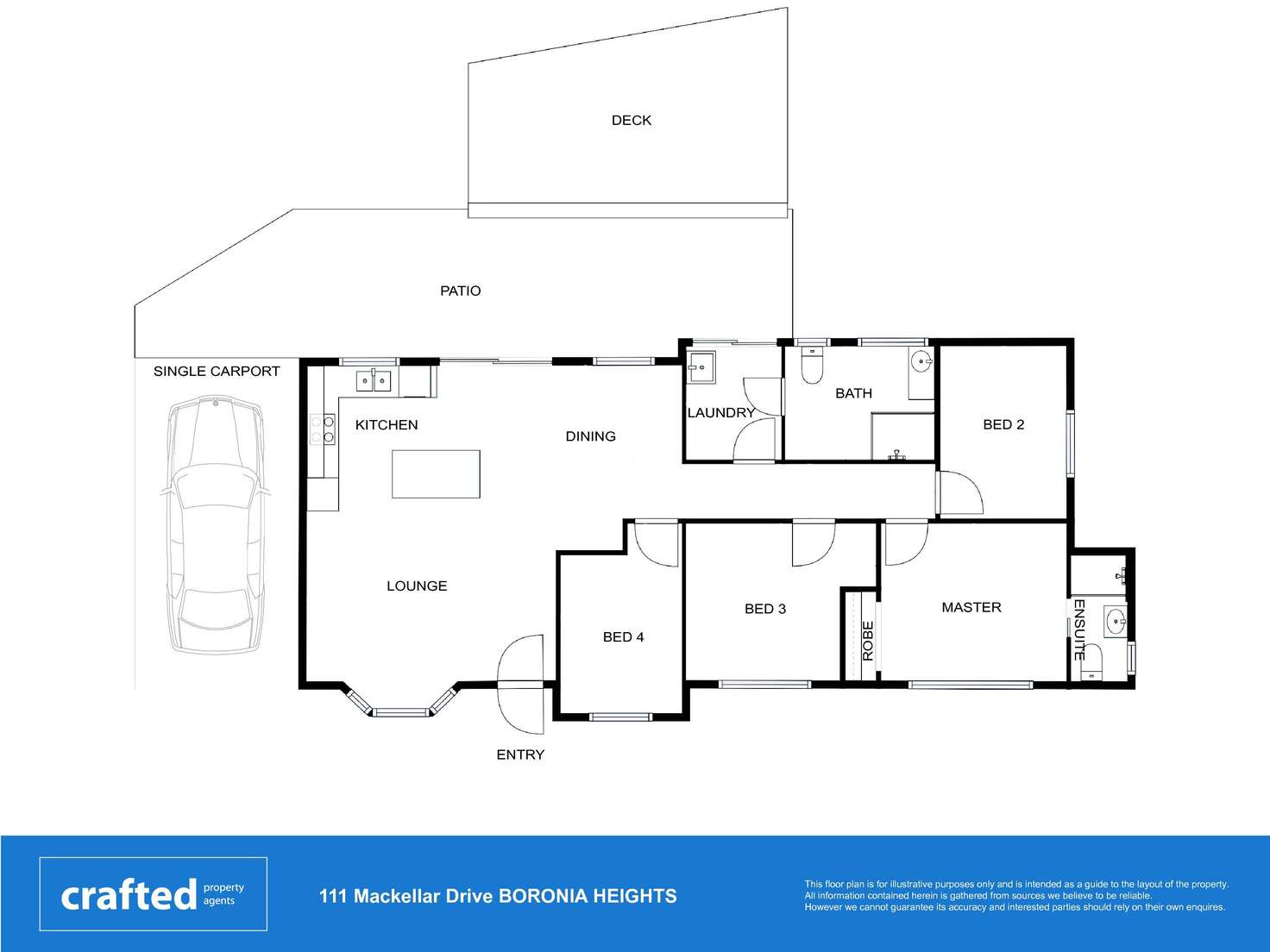 Floorplan of Homely house listing, 111 MacKellar Drive, Boronia Heights QLD 4124