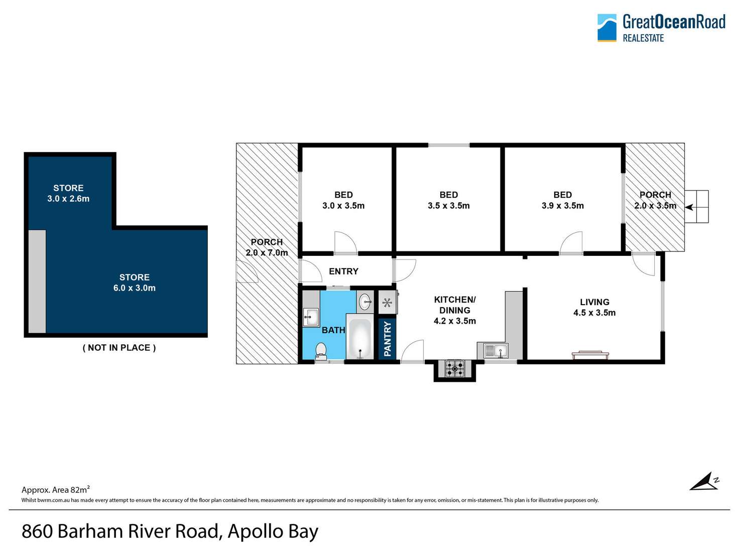Floorplan of Homely house listing, 860 Barham River Road, Apollo Bay VIC 3233