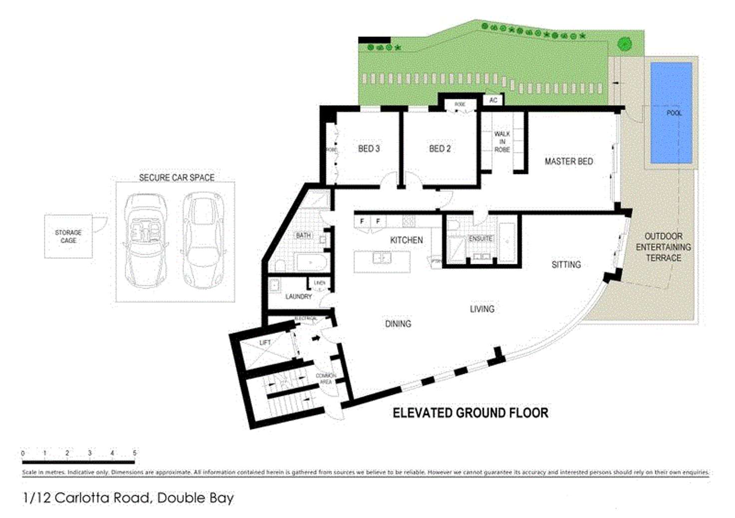 Floorplan of Homely apartment listing, 1/12 Carlotta Road, Double Bay NSW 2028