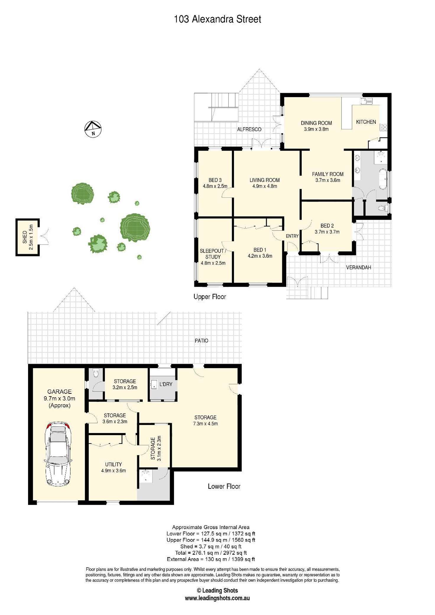 Floorplan of Homely house listing, 103 Alexandra Street, Bardon QLD 4065