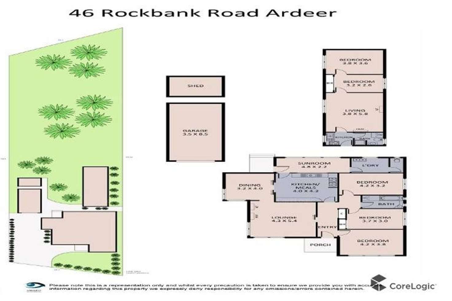 Floorplan of Homely house listing, 46 Rockbank Road, Ardeer VIC 3022