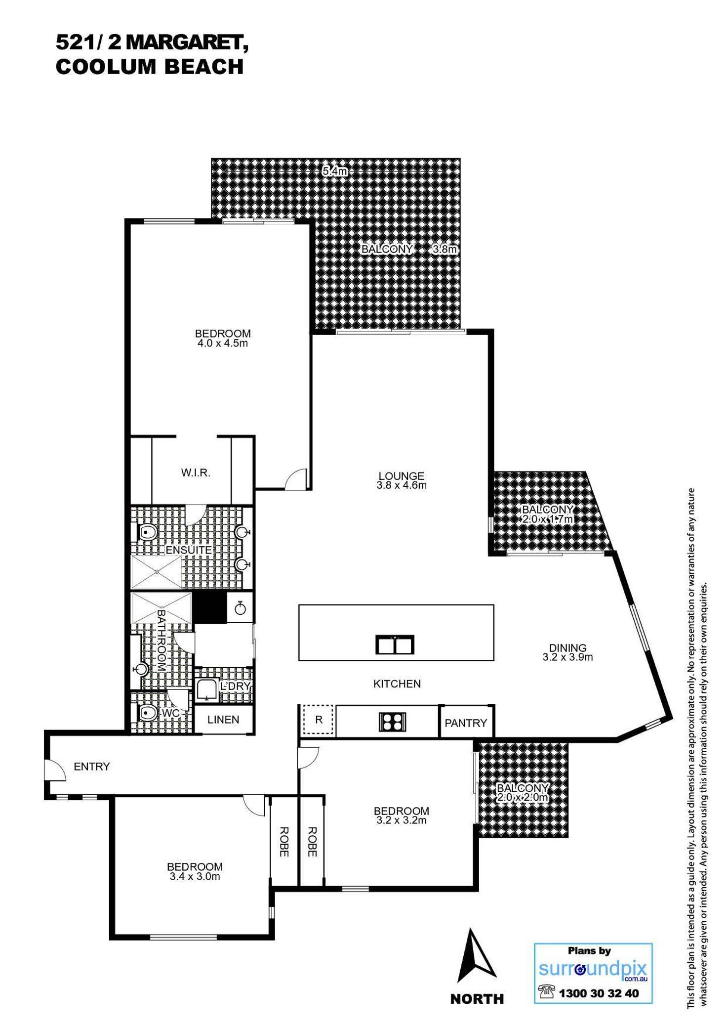 Floorplan of Homely unit listing, 521/2 Margaret Street, Coolum Beach QLD 4573