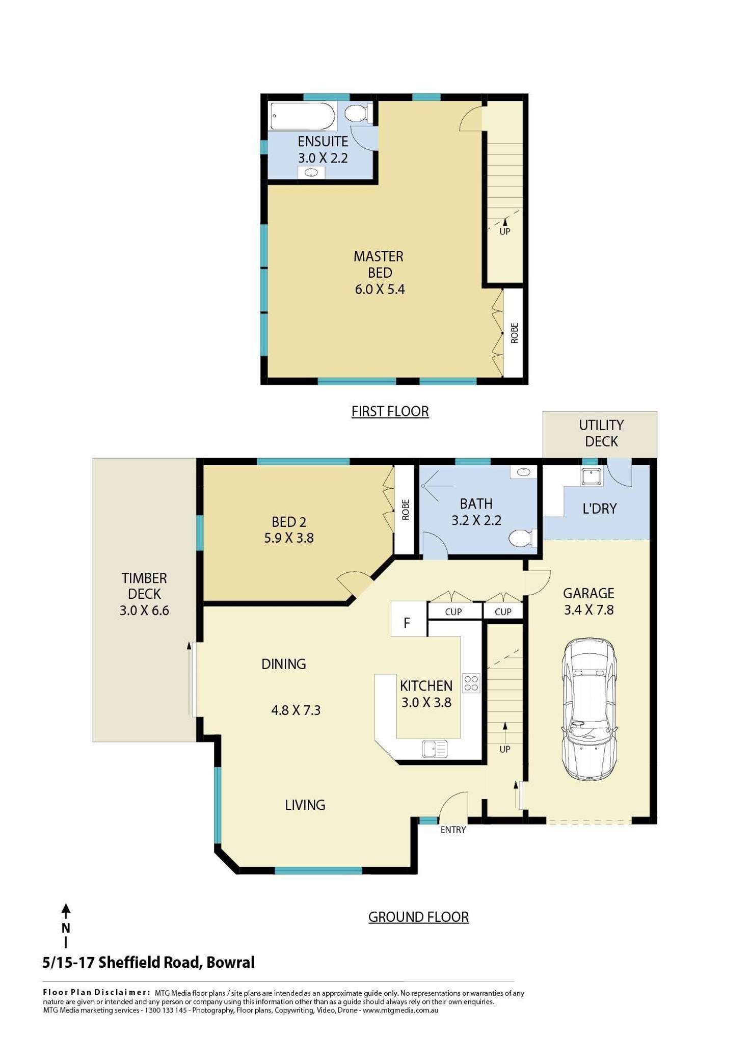 Floorplan of Homely townhouse listing, 5/15-17 Sheffield Road, Bowral NSW 2576