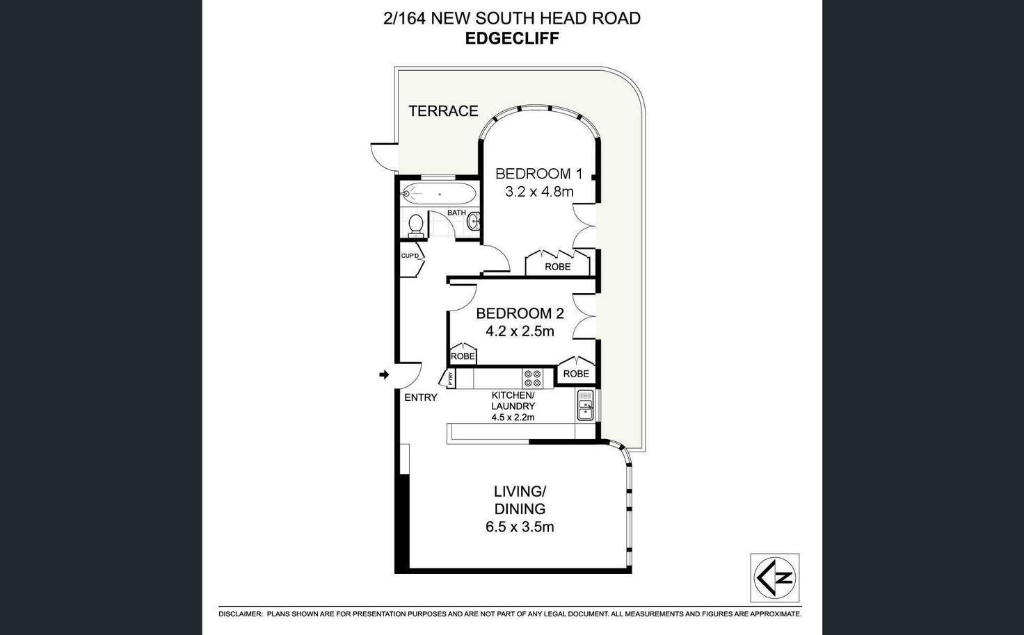 Floorplan of Homely apartment listing, 2/164 New South Head Road, Edgecliff NSW 2027