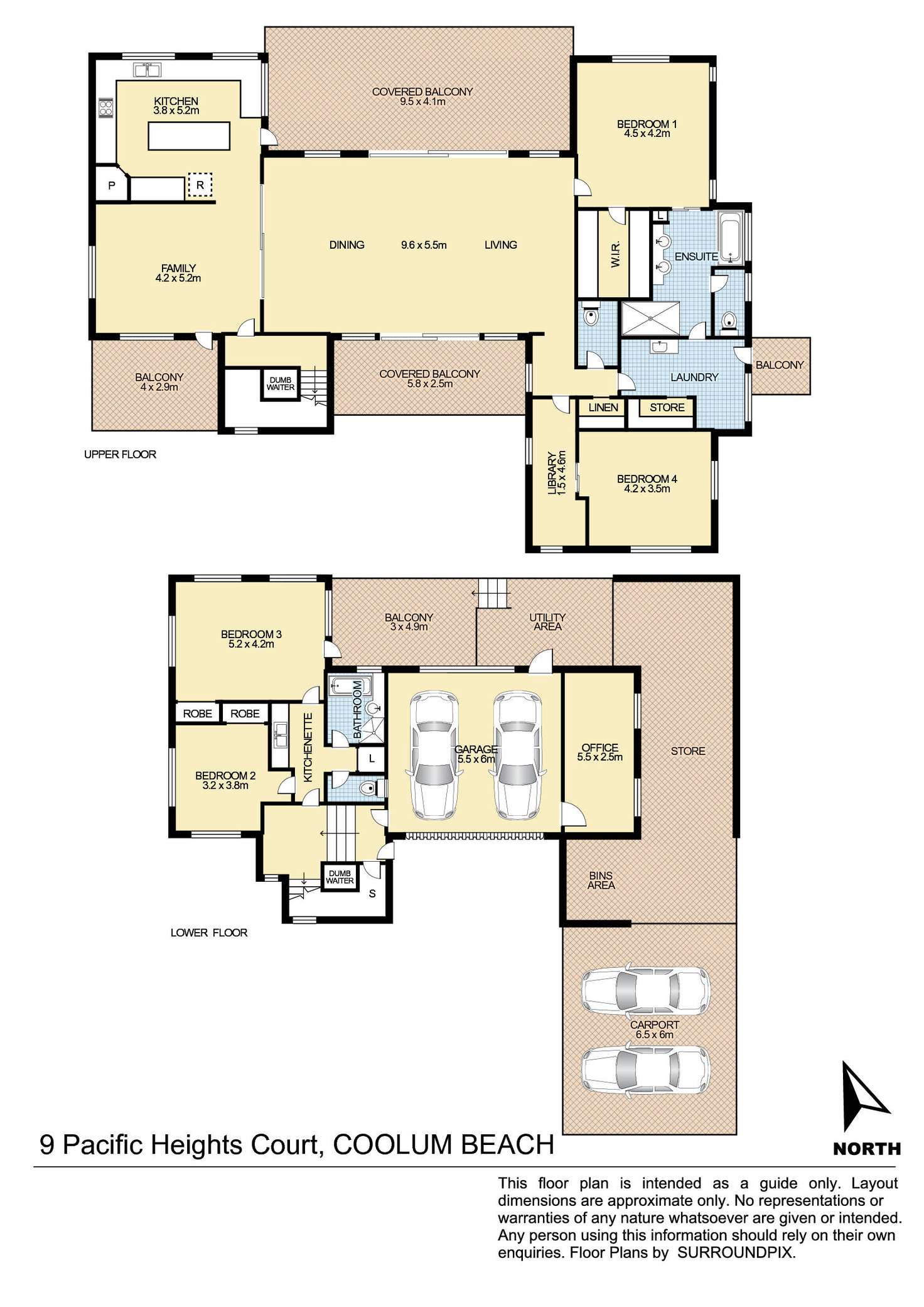 Floorplan of Homely house listing, 9 Pacific Heights Court, Coolum Beach QLD 4573