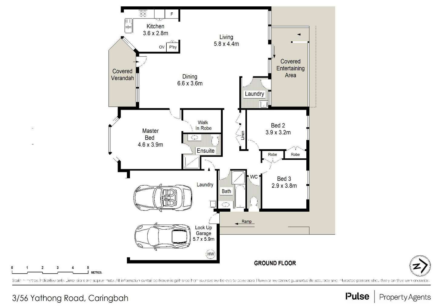 Floorplan of Homely villa listing, 3/56 Yathong Road, Caringbah NSW 2229