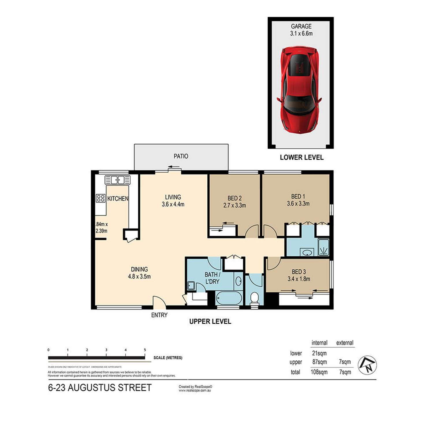 Floorplan of Homely unit listing, 6/23 Augustus Street, Toowong QLD 4066