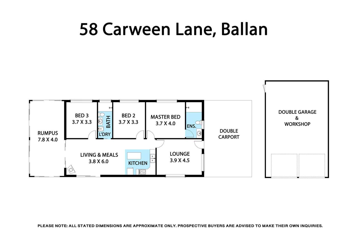 Floorplan of Homely acreageSemiRural listing, 58 Carween Lane, Ballan VIC 3342