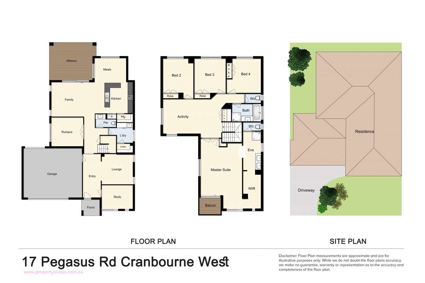 Floorplan of Homely house listing, 17 Pegasus Road, Cranbourne West VIC 3977