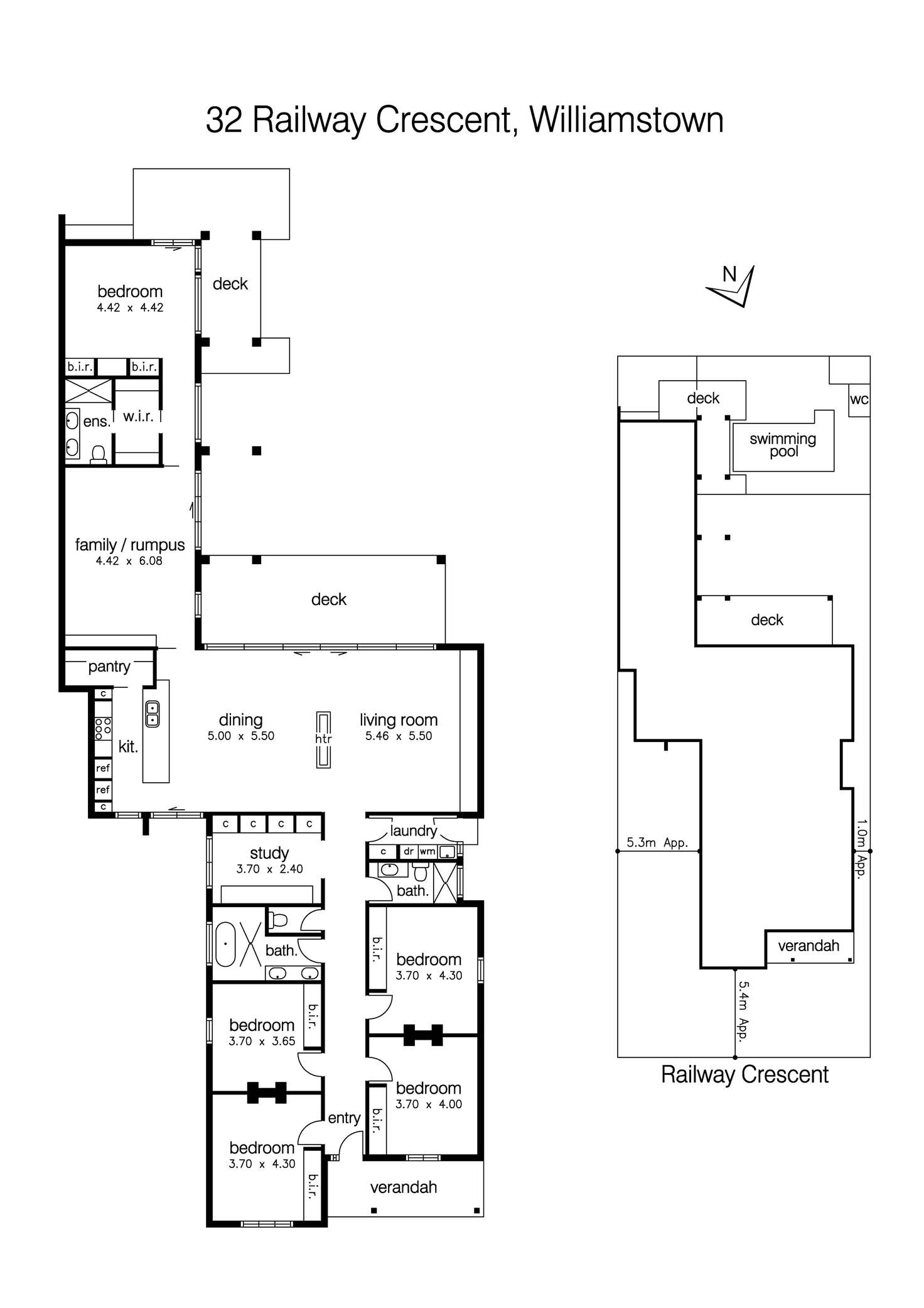 Floorplan of Homely house listing, 32 Railway Crescent, Williamstown VIC 3016