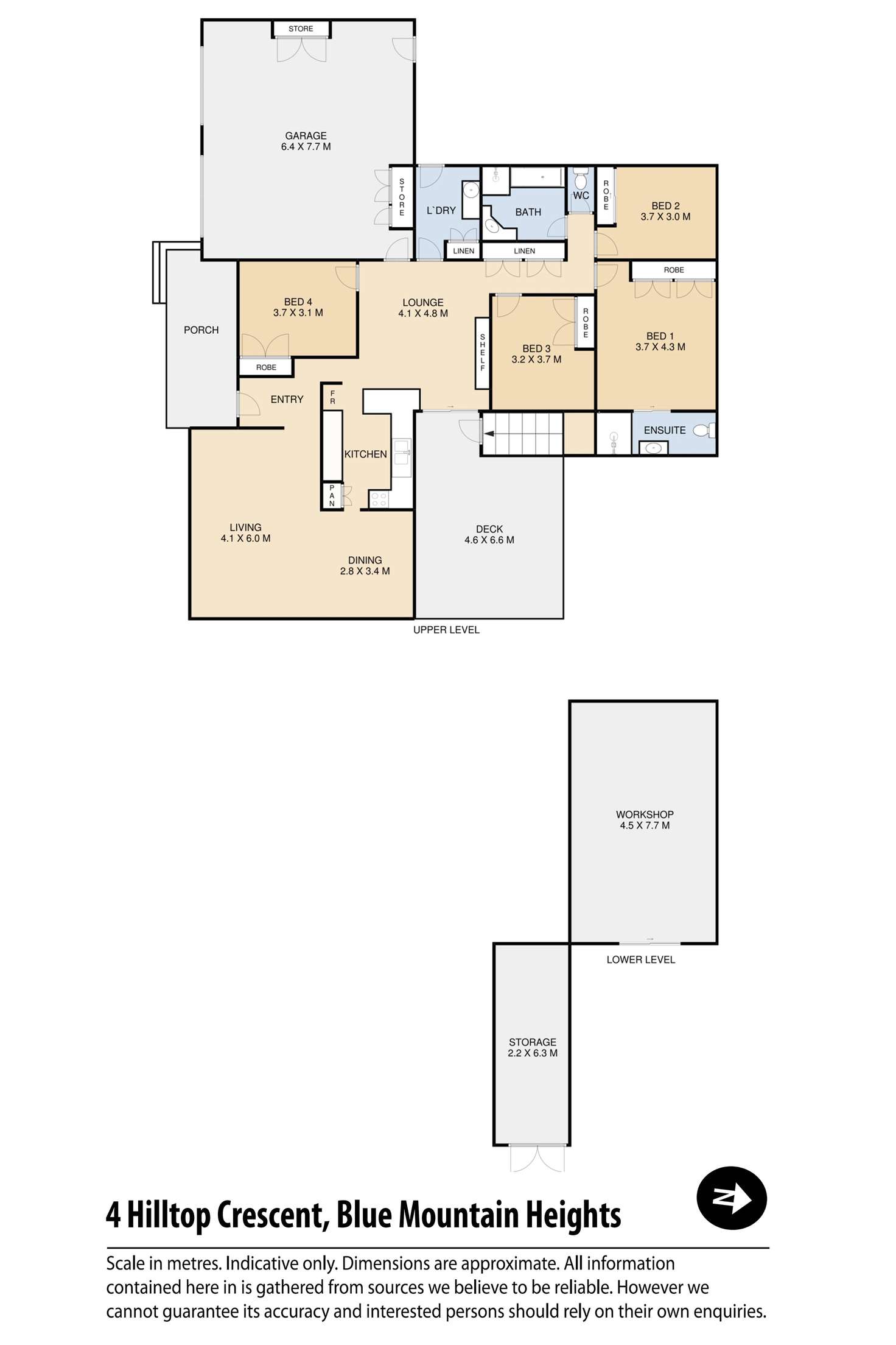 Floorplan of Homely house listing, 4 Hilltop Crescent, Blue Mountain Heights QLD 4350