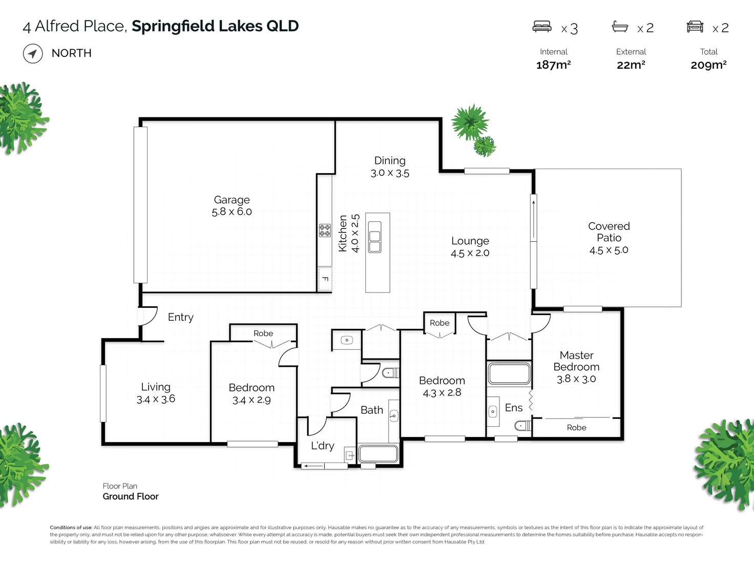 Floorplan of Homely house listing, 4 Alfred Place, Springfield Lakes QLD 4300