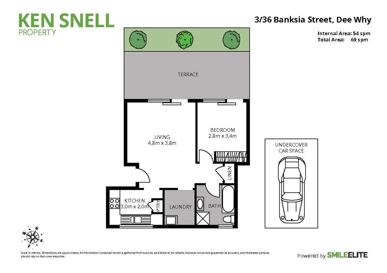 Floorplan of Homely unit listing, 3/36 Banksia Street, Dee Why NSW 2099