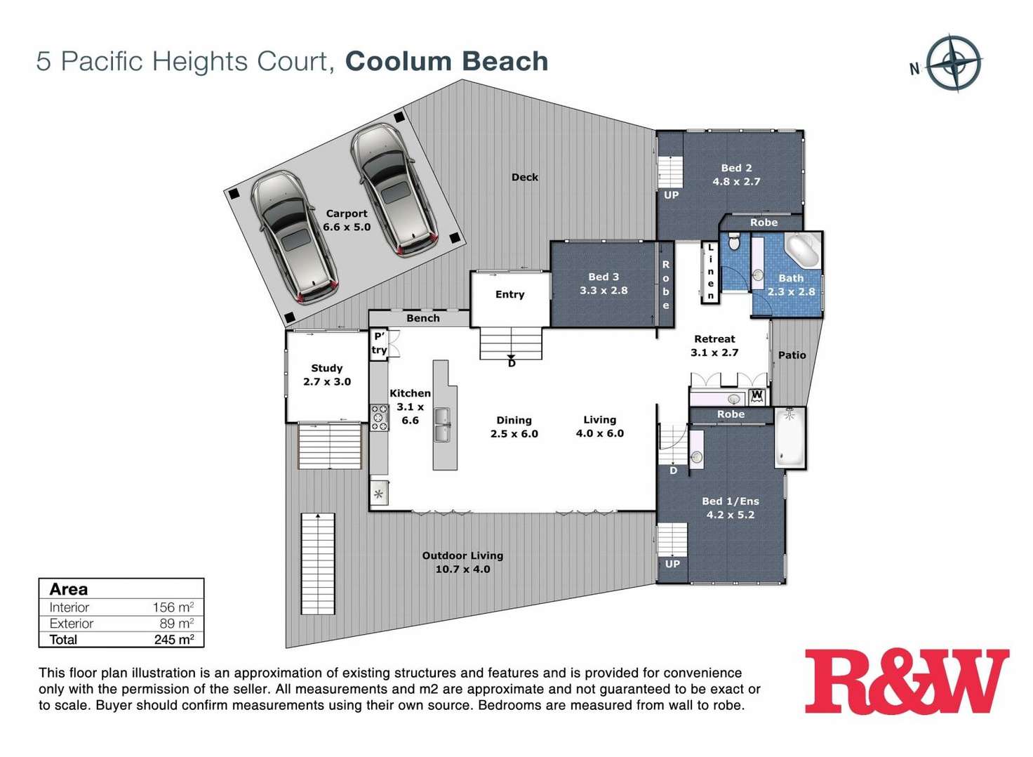 Floorplan of Homely house listing, 5 Pacific Heights Court, Coolum Beach QLD 4573