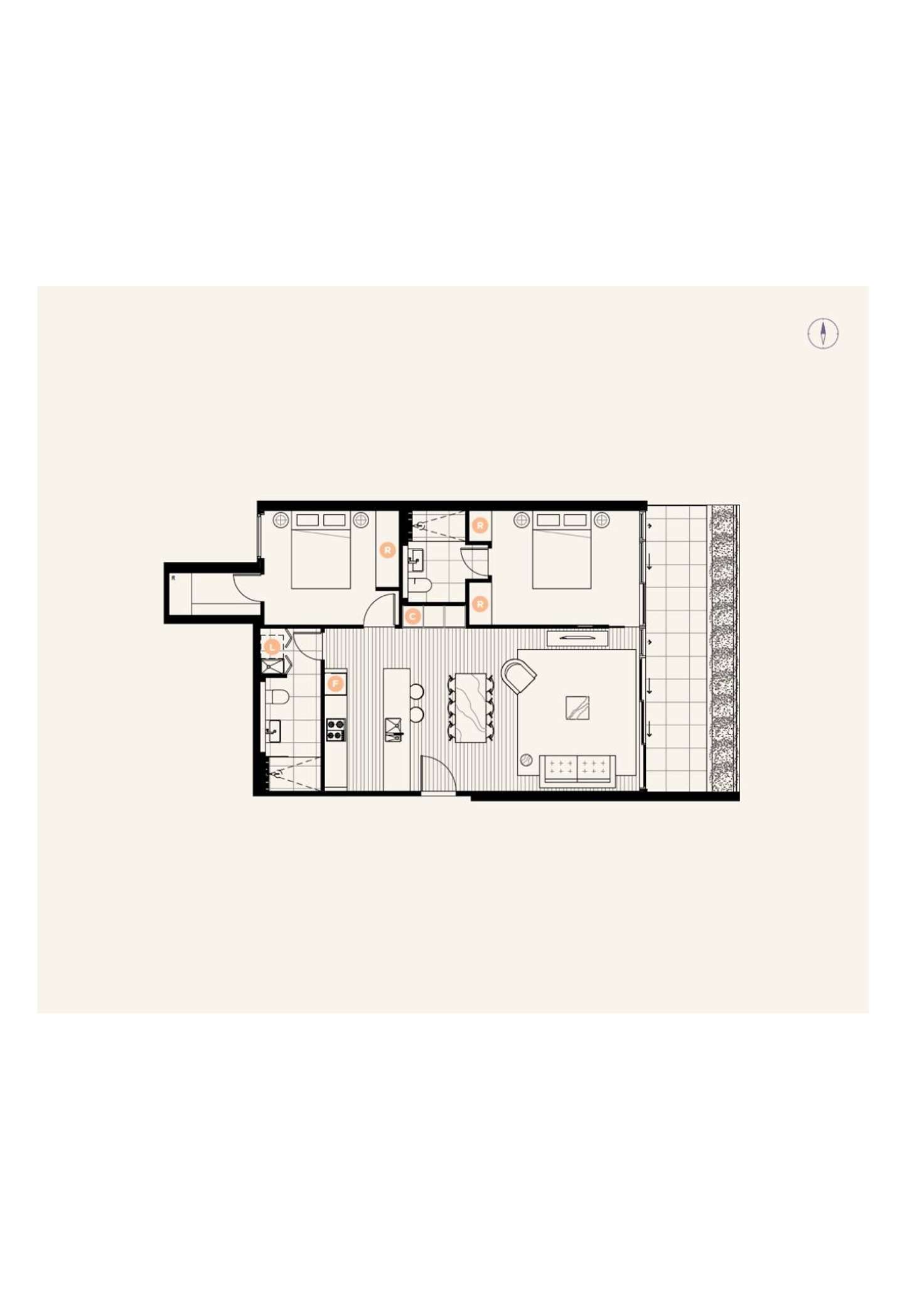 Floorplan of Homely apartment listing, 111/1555-1559 Malvern Road, Glen Iris VIC 3146