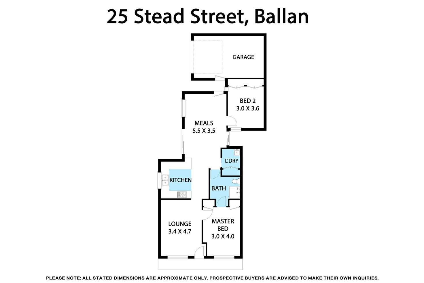 Floorplan of Homely unit listing, 25 Stead Street, Ballan VIC 3342