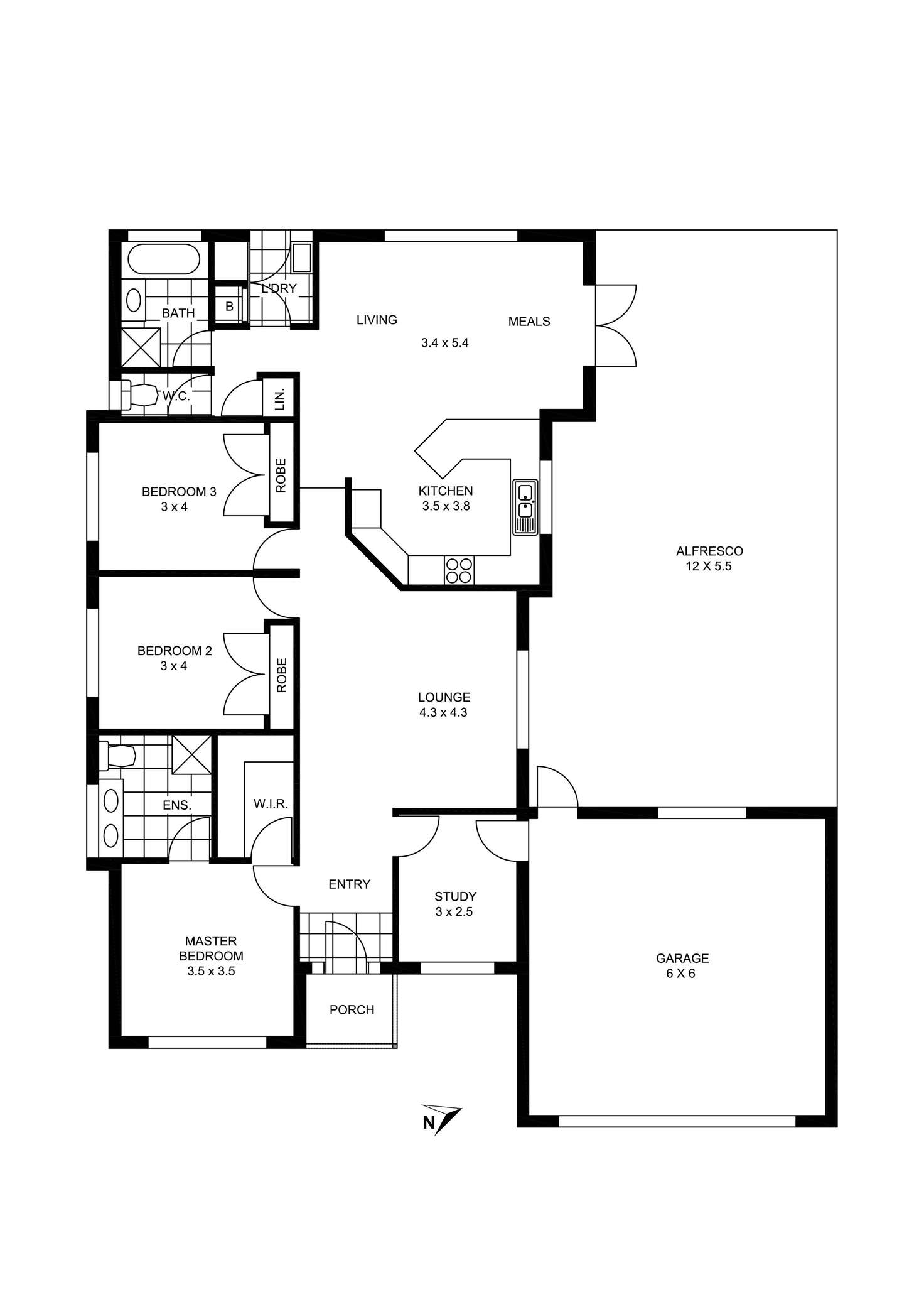 Floorplan of Homely house listing, 30 Border Boulevard, Sunbury VIC 3429