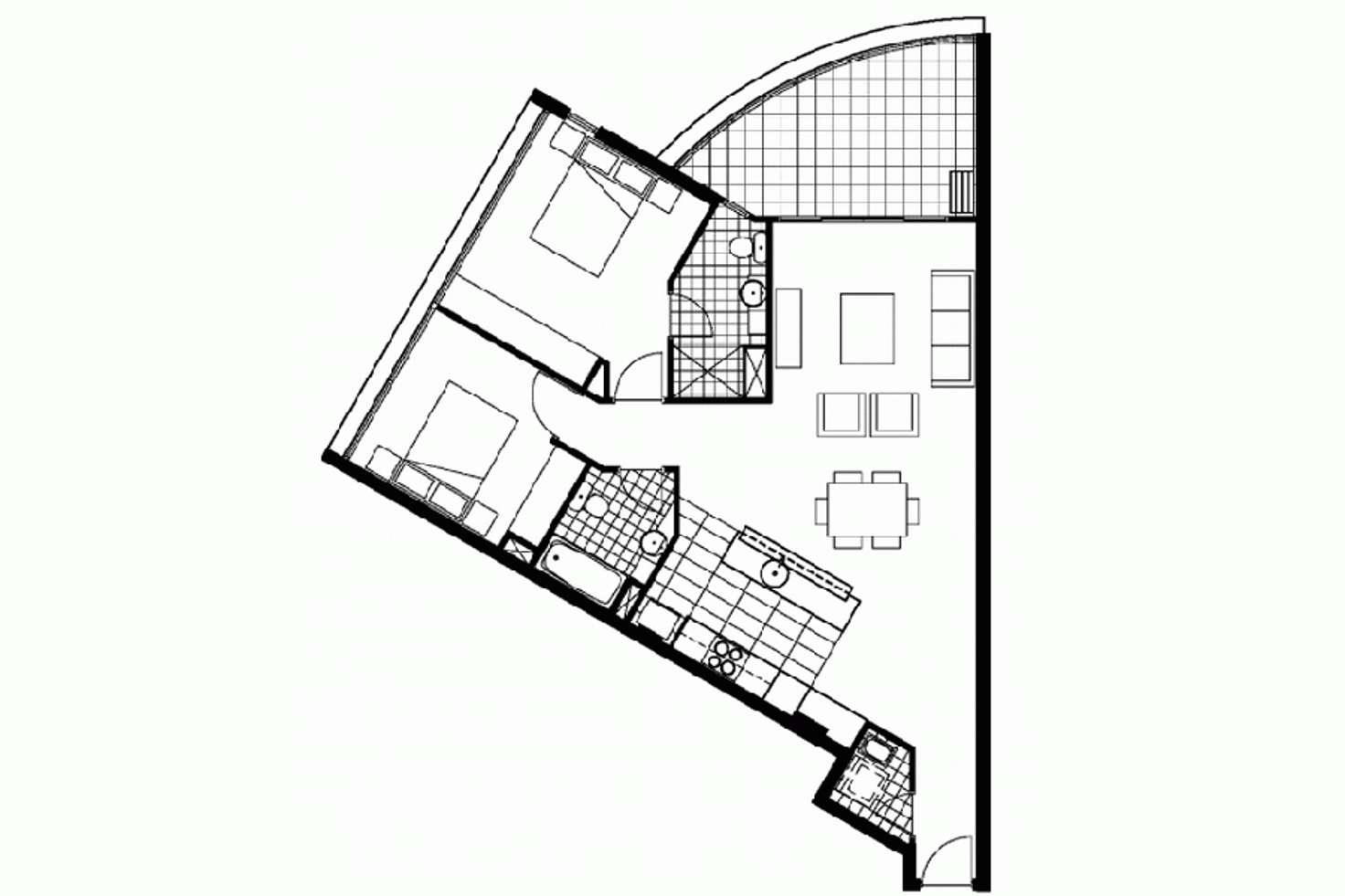 Floorplan of Homely apartment listing, 316/1000 Ann Street, Fortitude Valley QLD 4006