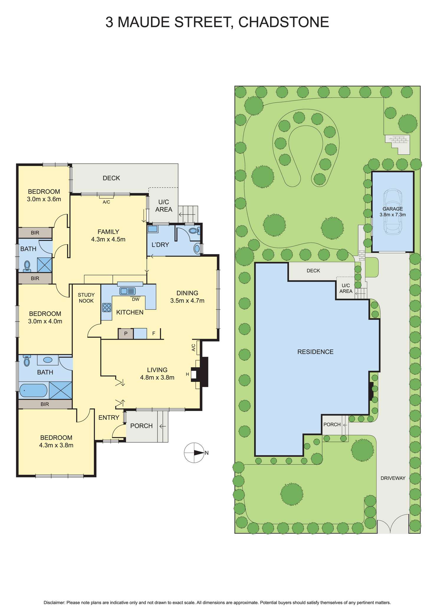 Floorplan of Homely house listing, 3 Maude Street, Chadstone VIC 3148