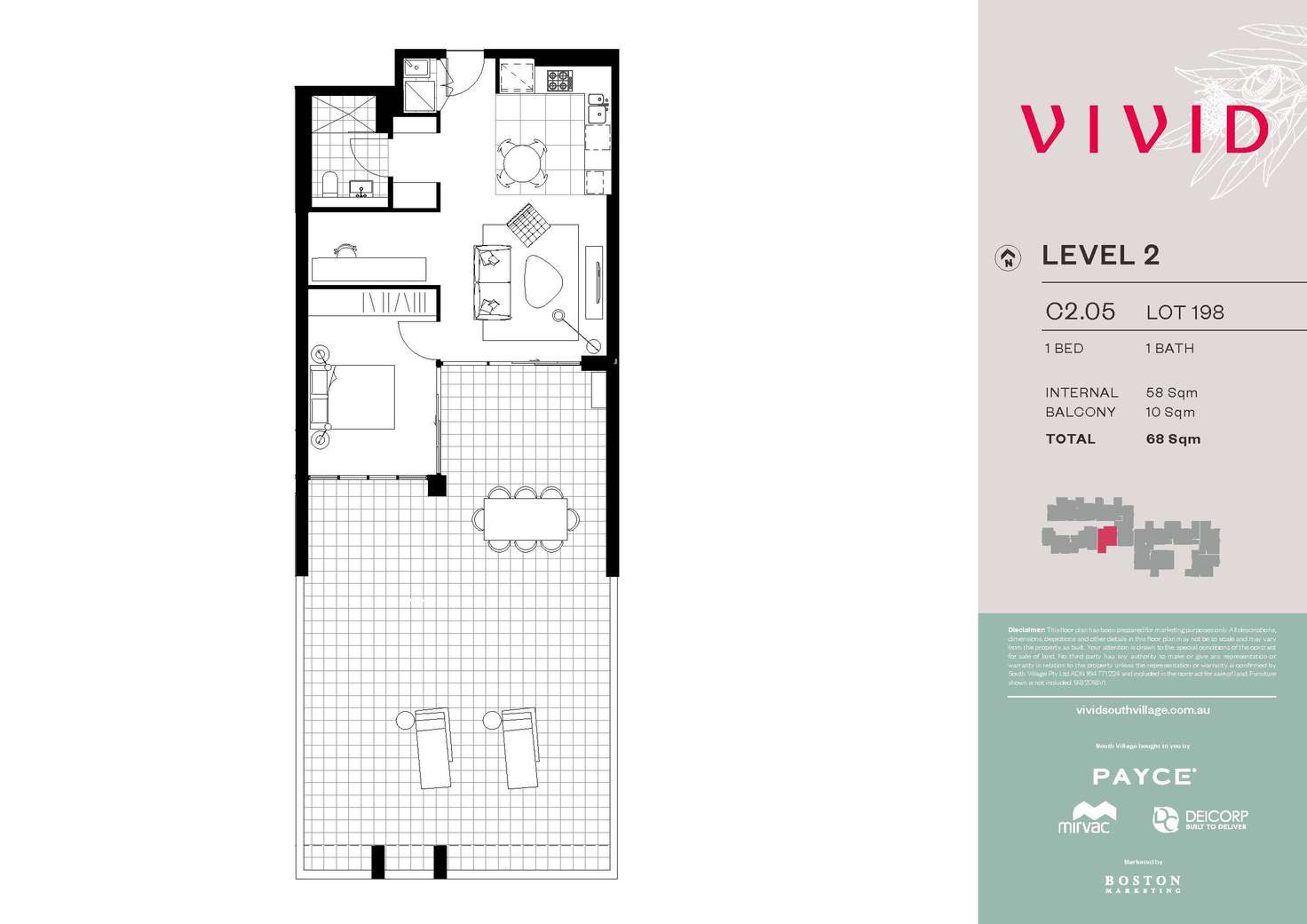 Floorplan of Homely apartment listing, 1/9-11 Village Place, Kirrawee NSW 2232