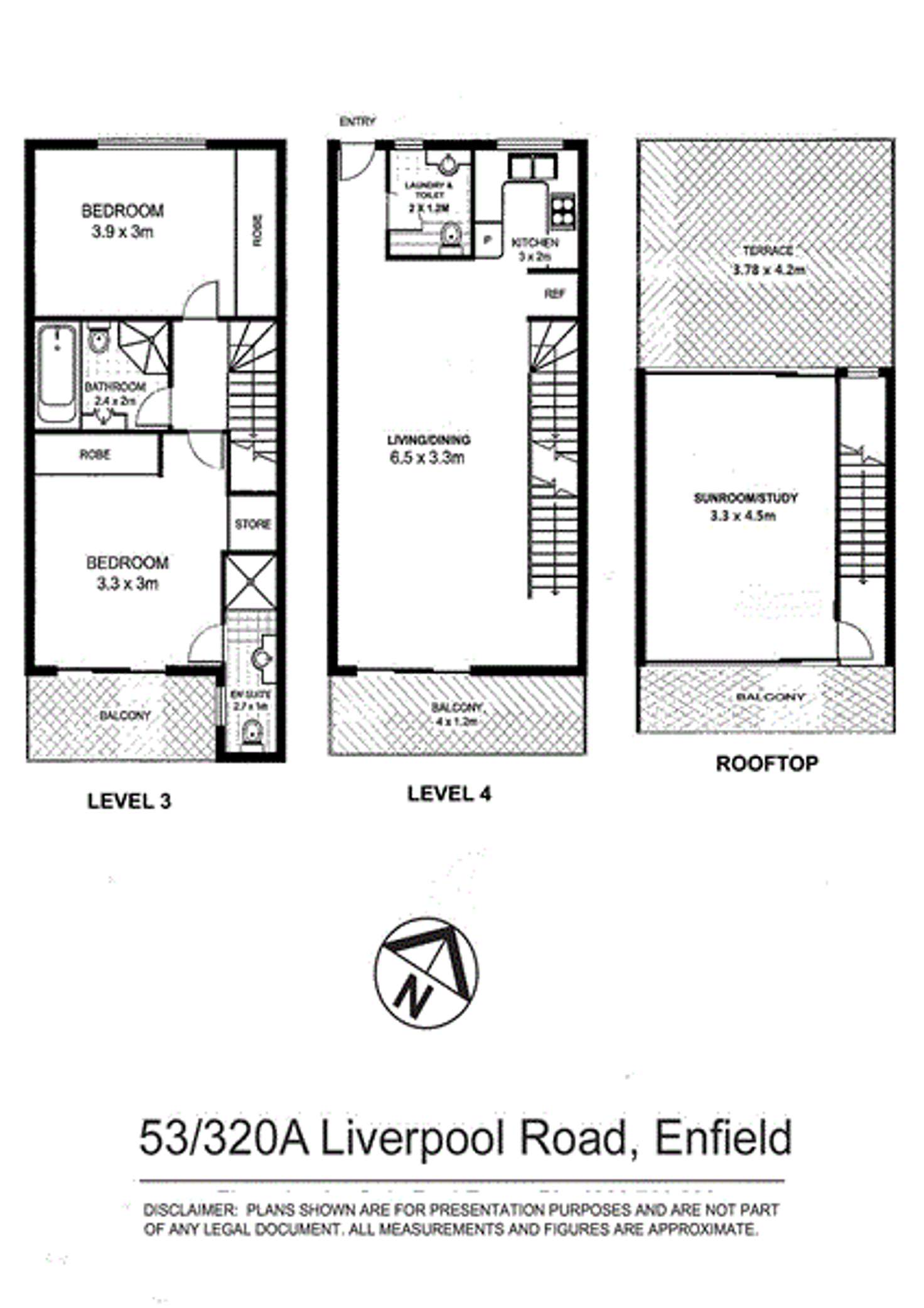 Floorplan of Homely apartment listing, Level 4/53/320a-338 Liverpool Road, Enfield NSW 2136