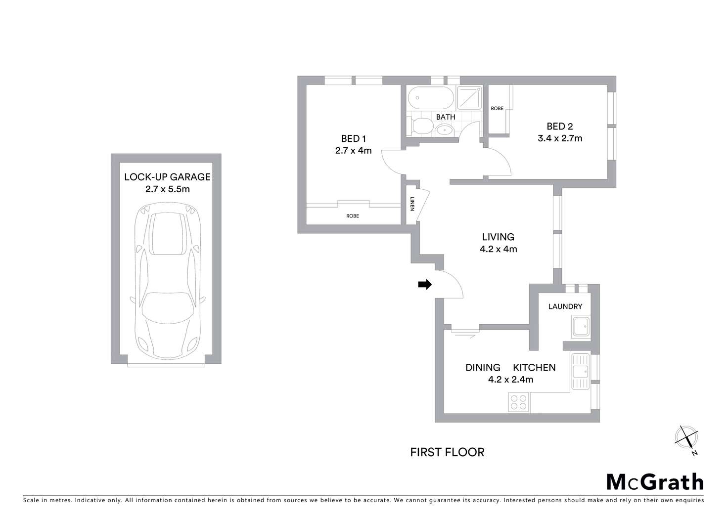Floorplan of Homely apartment listing, 4/27 Queen Victoria Street, Bexley NSW 2207