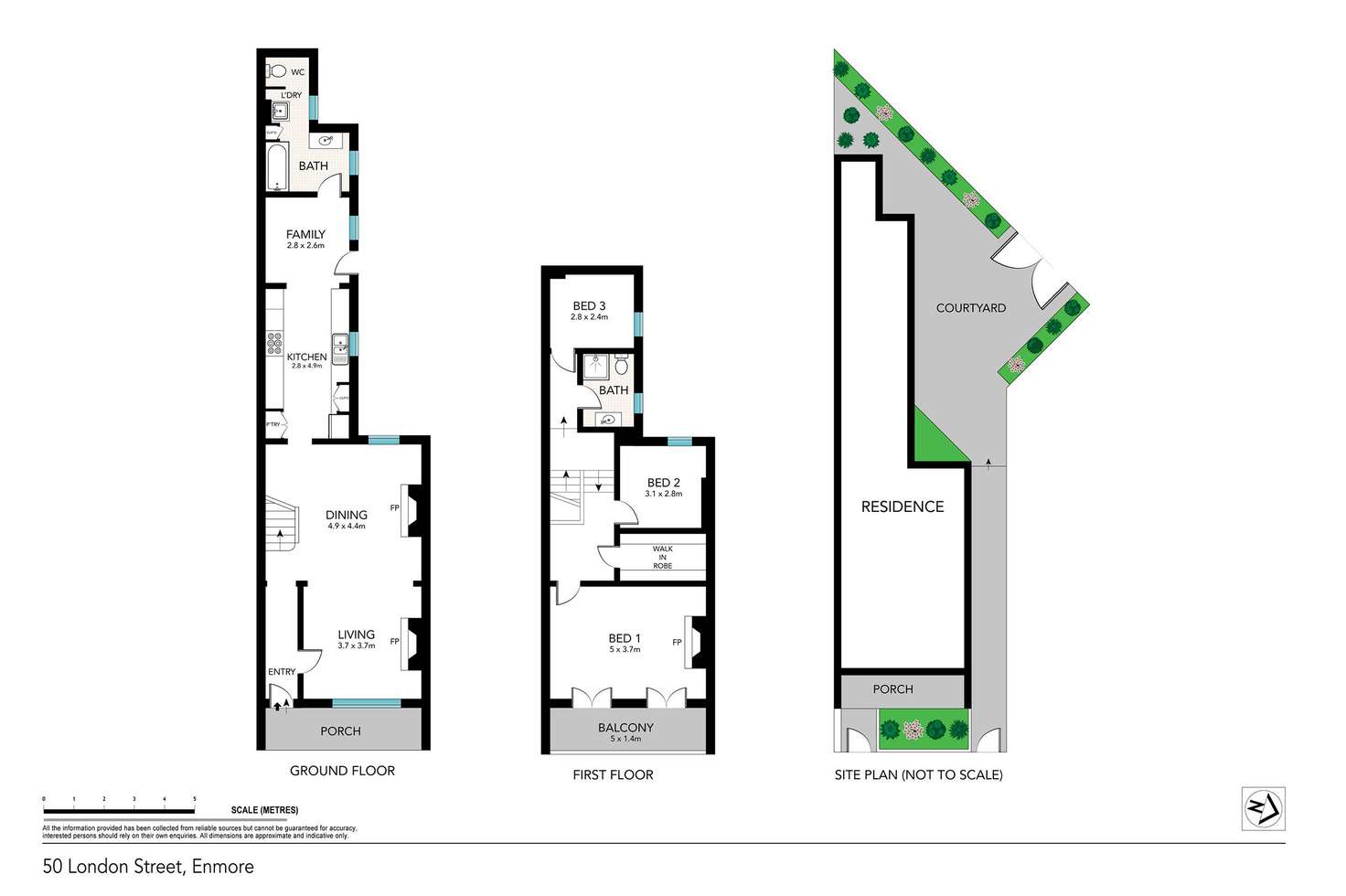 Floorplan of Homely terrace listing, 50 London Street, Enmore NSW 2042