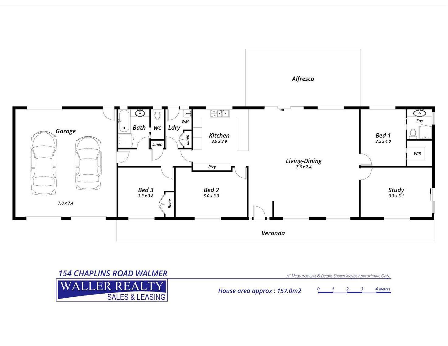 Floorplan of Homely house listing, 154 Chaplins Road, Walmer VIC 3463