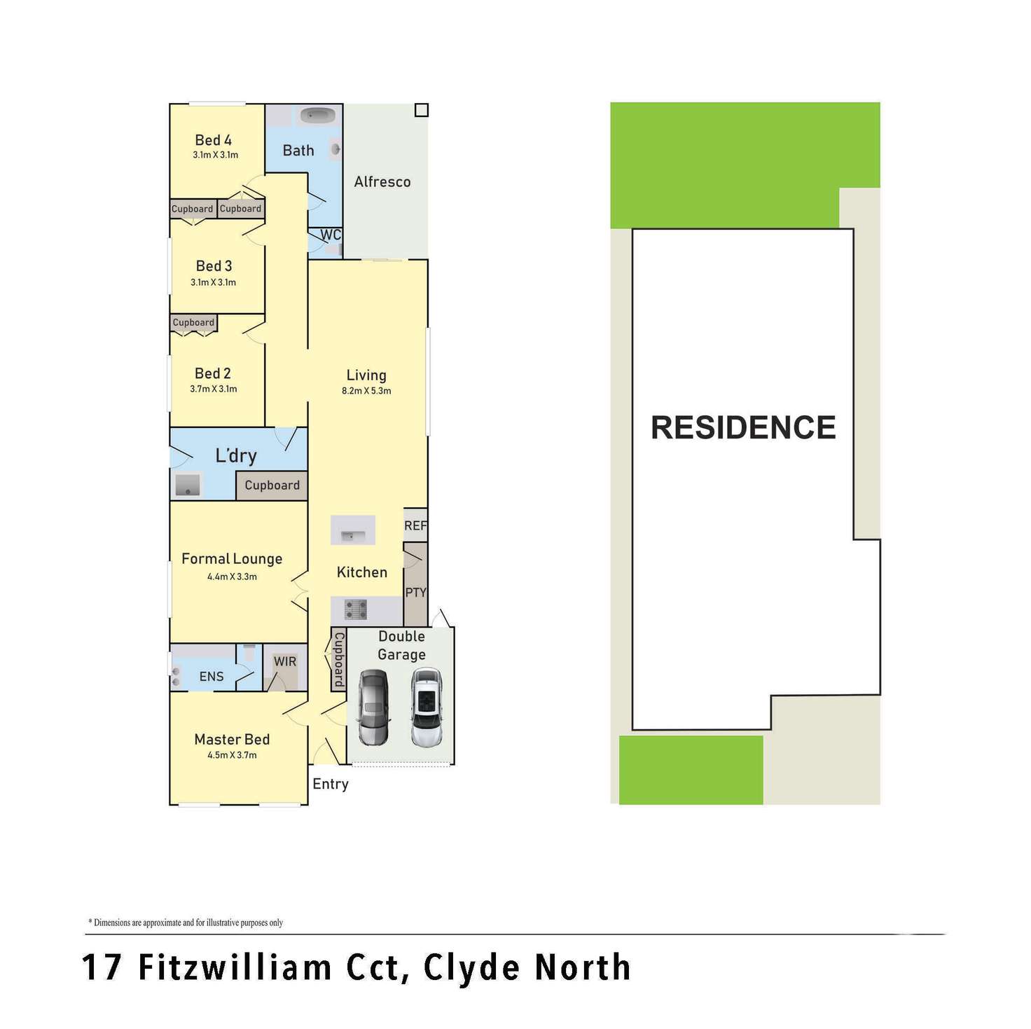 Floorplan of Homely house listing, 17 Fitzwilliam Circuit, Clyde North VIC 3978