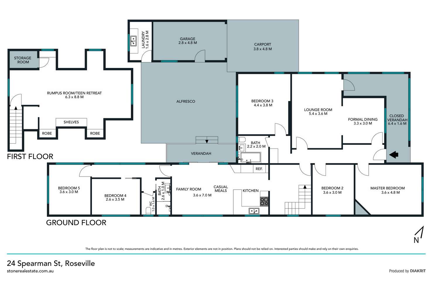 Floorplan of Homely house listing, 24 Spearman Street, Roseville NSW 2069