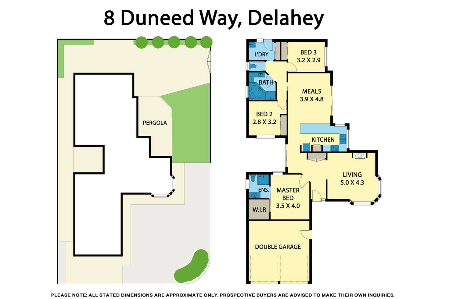 Floorplan of Homely house listing, 8 Duneed Way, Delahey VIC 3037