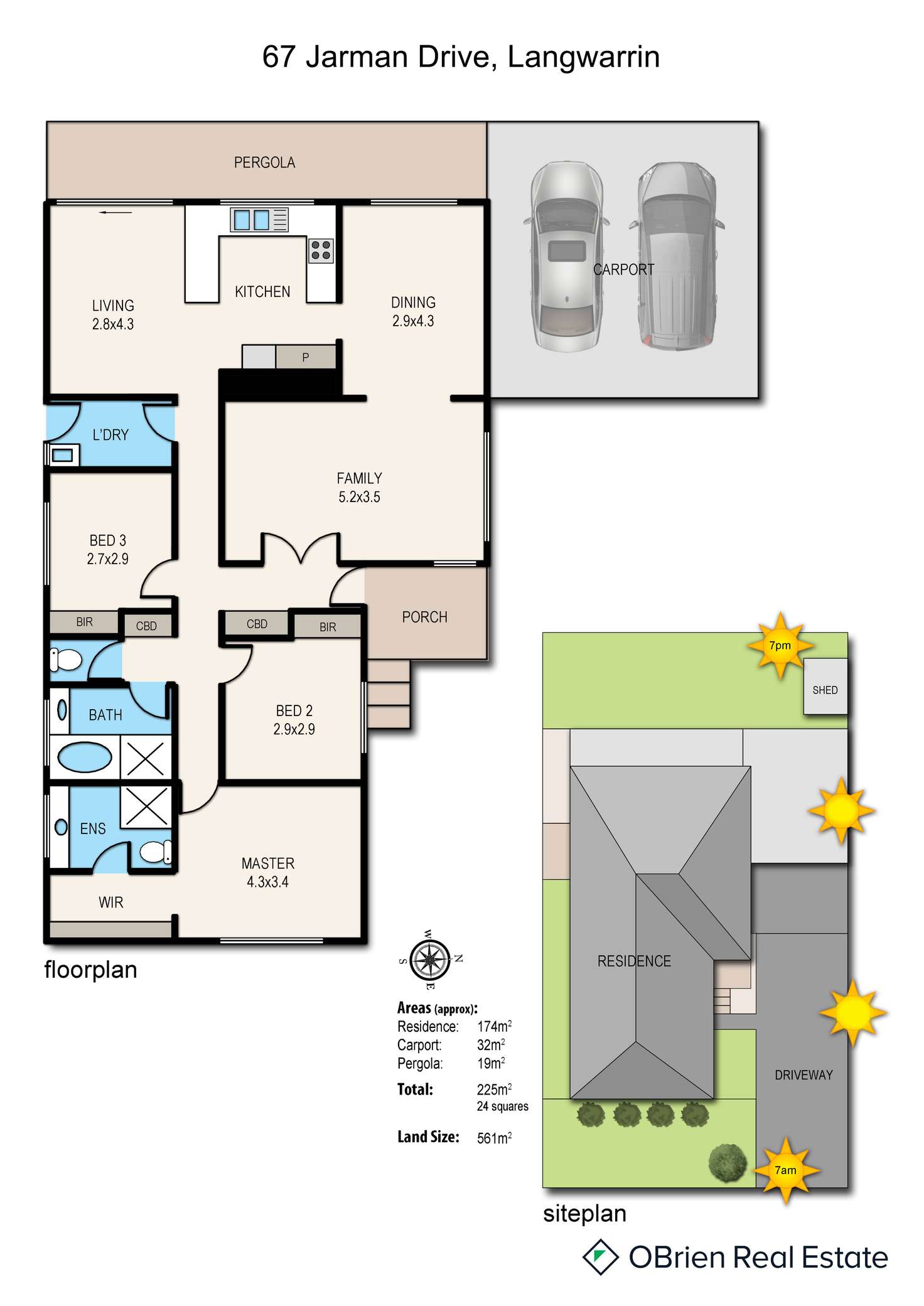 Floorplan of Homely house listing, 67 Jarman Drive, Langwarrin VIC 3910