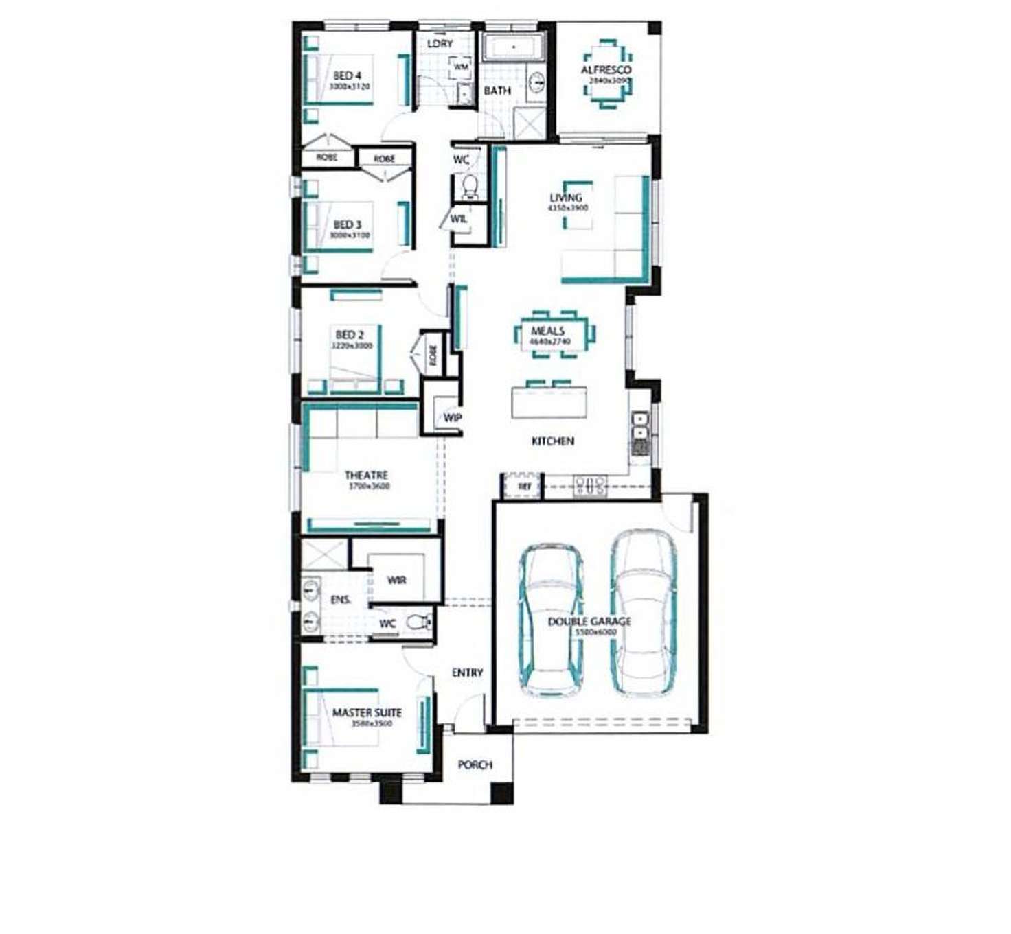 Floorplan of Homely house listing, 4 Feathertop Court, Cranbourne North VIC 3977