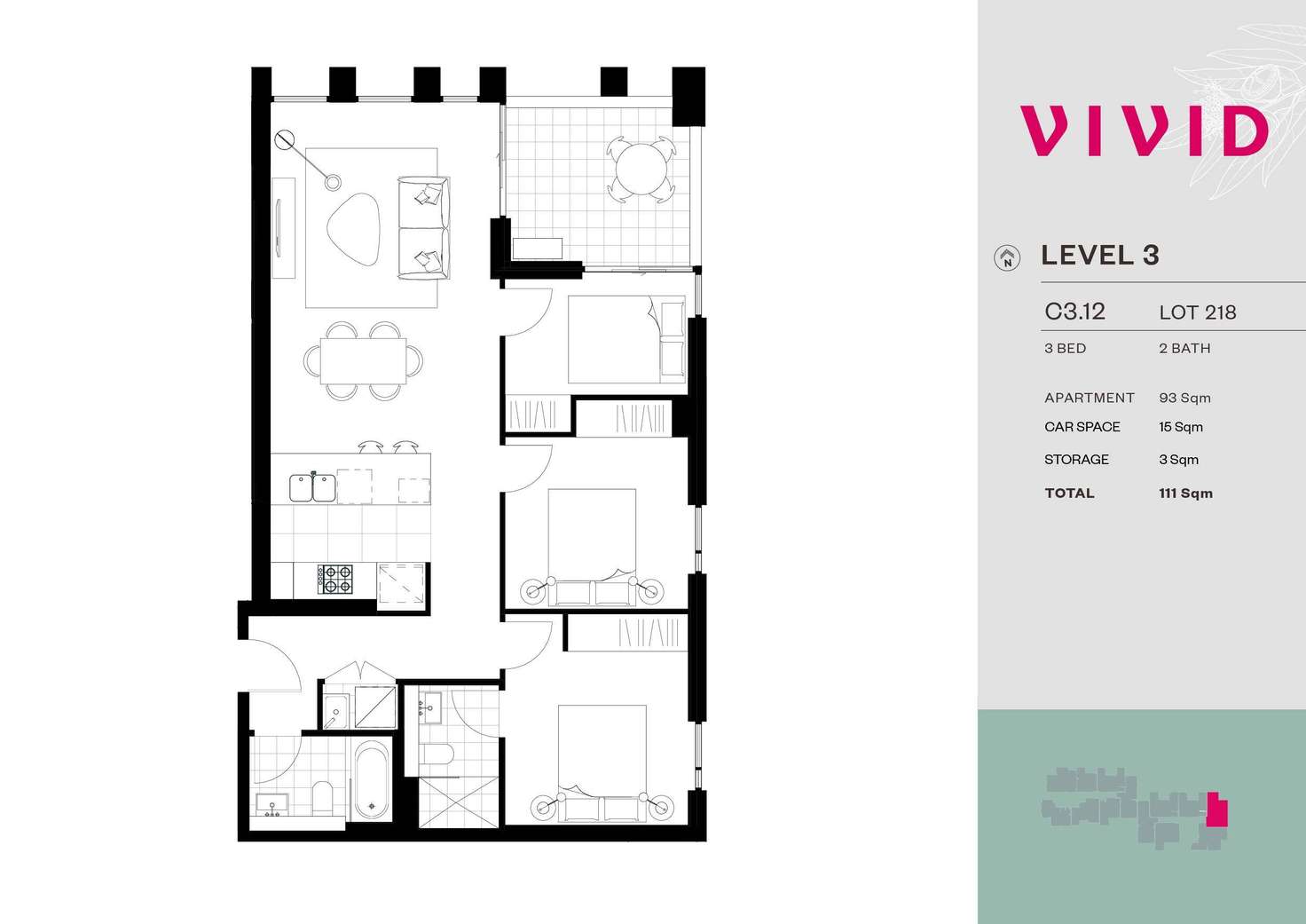 Floorplan of Homely apartment listing, 312/11 Village Place, Kirrawee NSW 2232