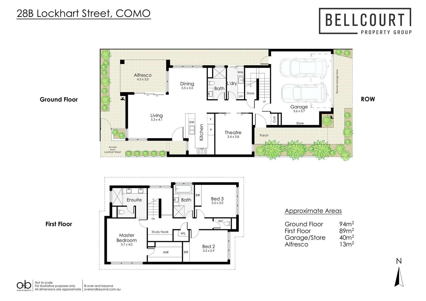 Floorplan of Homely townhouse listing, 28B Lockhart Street, Como WA 6152