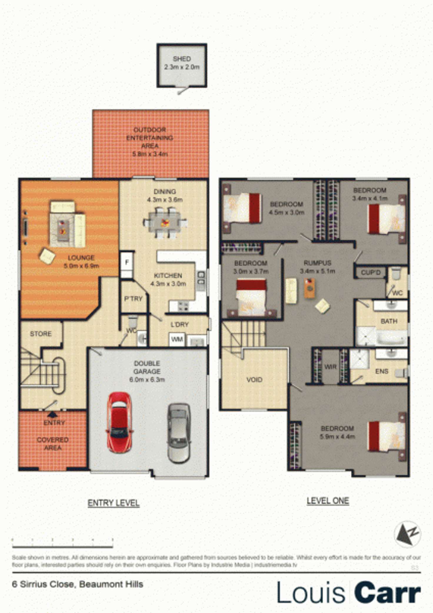 Floorplan of Homely house listing, 6 Sirrius Close, Beaumont Hills NSW 2155